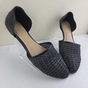Lauren Conrad LC Calcite Women's Shoes 9 M Slip On Flats Dress Black